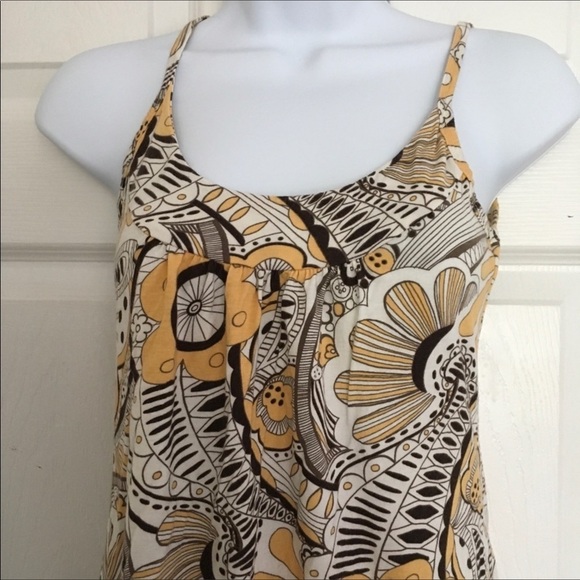 Loft Tank Top Petites Geometric Small Yellow Gold - Picture 3 of 8